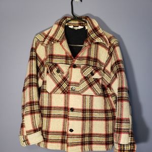 Vintage Woolrich Wool Plaid Shirt Jacket Unisex